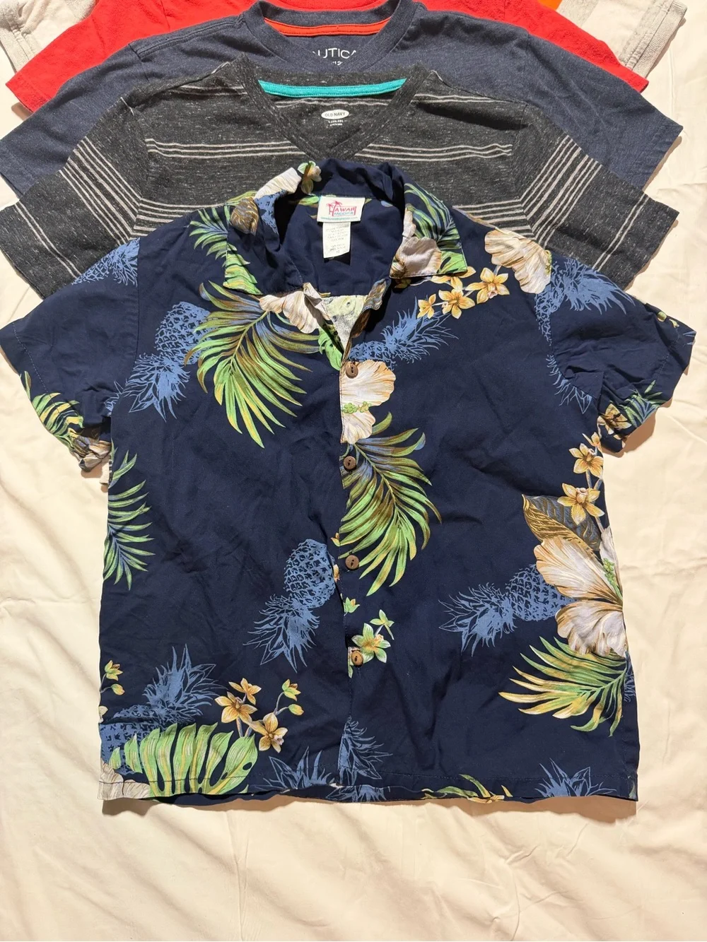 Boys Shirt Bundle Size 10/12 6p Nautica, Old Navy, Under Armour, Class Club